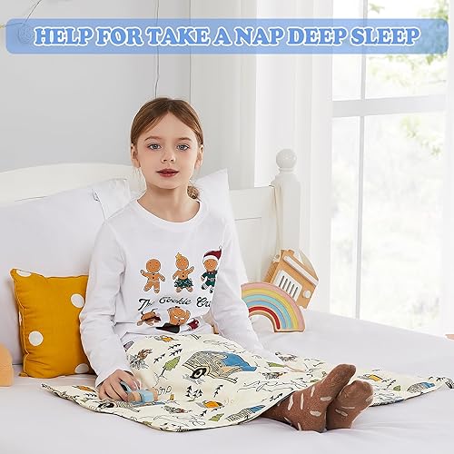 Miniatura 184 de HOSUKKO Manta con peso, manta pesada de unicornio rosa de 3 libras, manta transpirable (36 x 48 pulgadas, 3 libras)