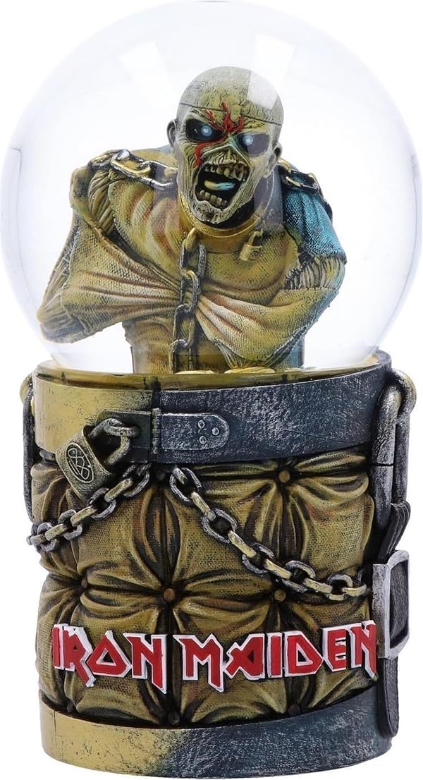Nemesis Now Iron Maiden Piece of Mind Snow Globe 17.5cm, Resin & Glass, Officially Licensed Iron Maiden Merchandise, Piece of Mind Snow Globe, Cast in The Finest Resin, Expertly Hand-Painted by Nemesis Now - Used condition - US$25.27