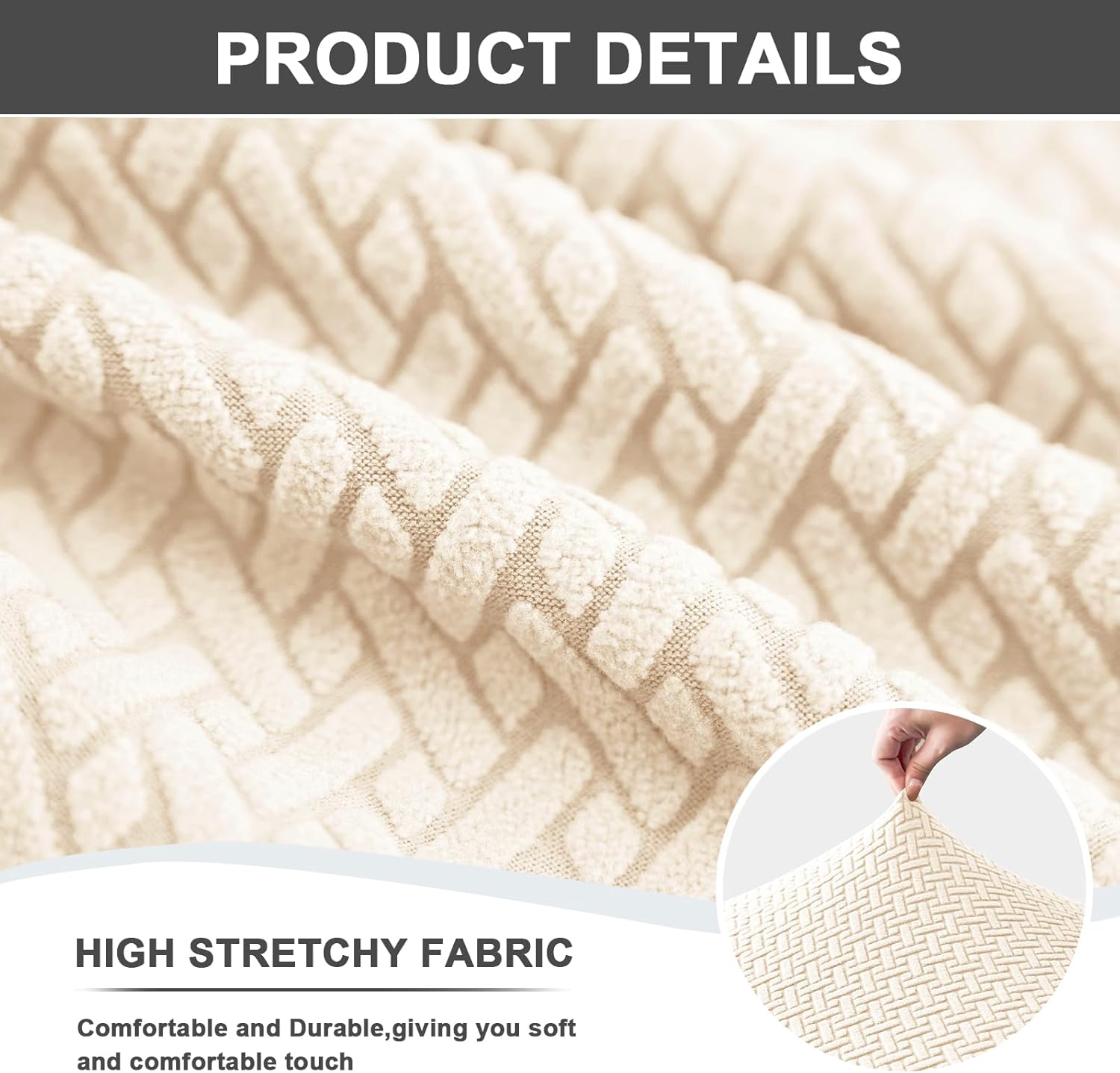 Eco-Ancheng Shell Chair Covers Mid Century Modern Dining Chair Covers Jacquard Lounge Armless Chair Cover Washable Chair Protector Stretch Slipcovers for Kitchen,Dining Room and Living Room,Set of 6