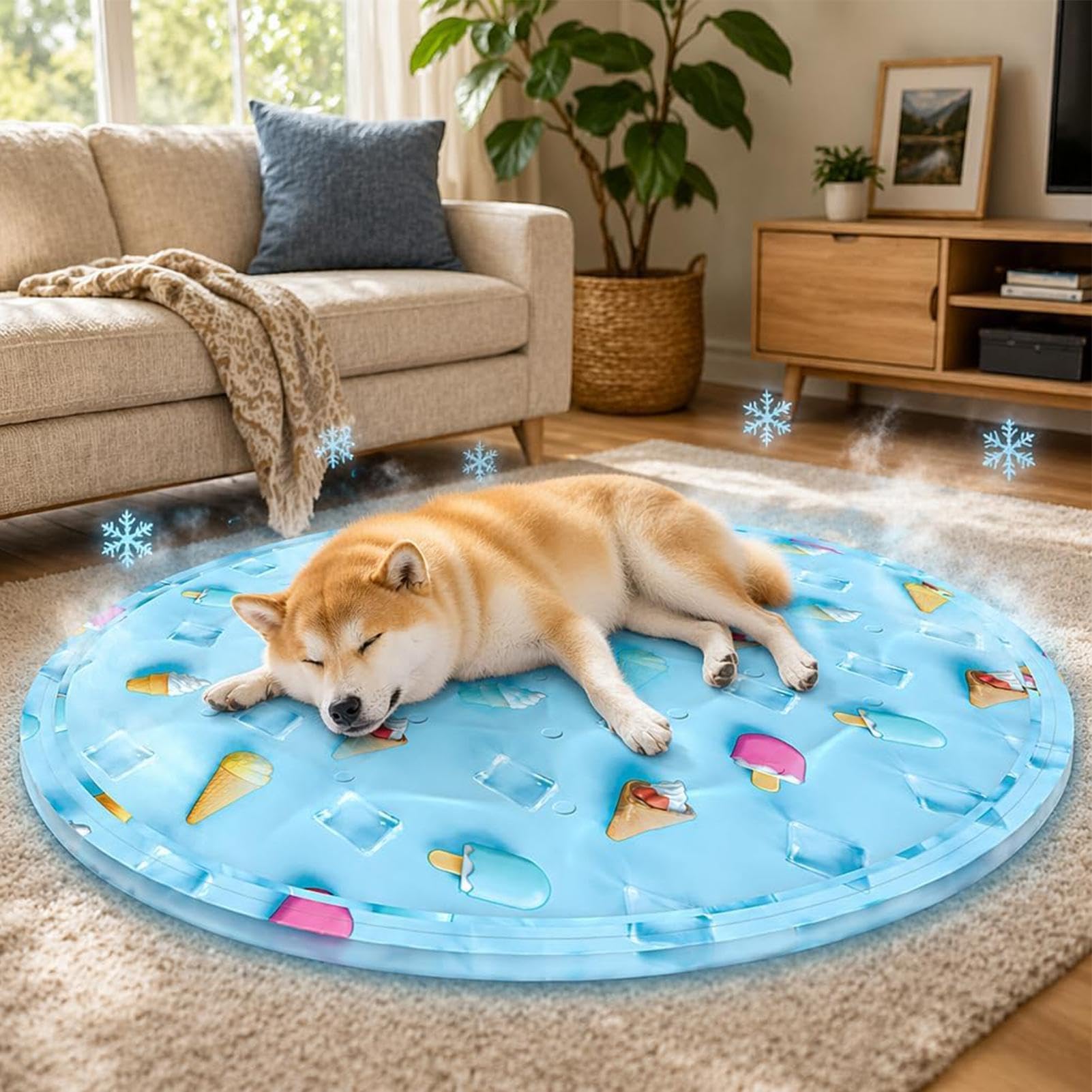 Generisch Kühlmatte für Hunde PVC 50 cm, wasserdicht, faltbar
