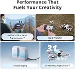 DJI Flip Fly More Combo with RC 2 Screen Remote Controller, Drone with 4K UHD Camera for Adults, Palm Takeoff, Auto Return, Intelligent Flight, 3 Batteries for 93-Min Flight Time | Drone With 4K UHD Camera for Adults, Palm Takeoff, Auto Return, Intel