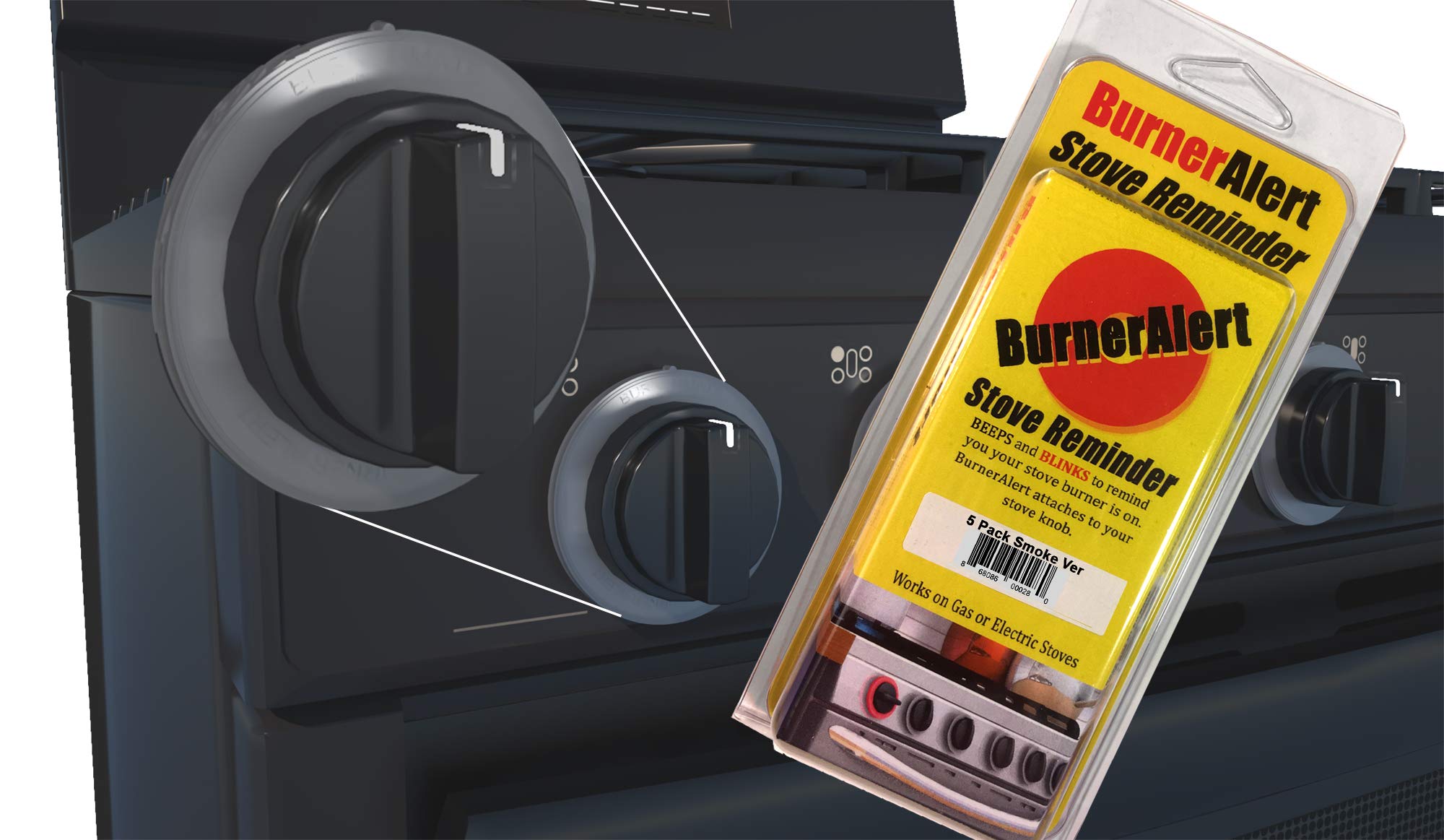 Stove Reminder Disc (5 Pack, Color Smoke)