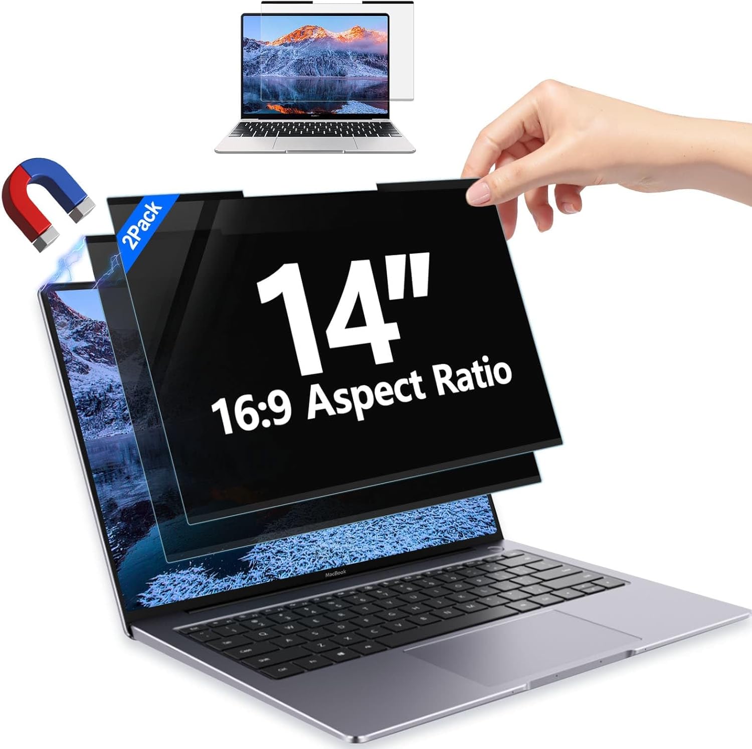 MagnaShield Air 14-Inch Laptop Privacy Filter with Magnetic Mount