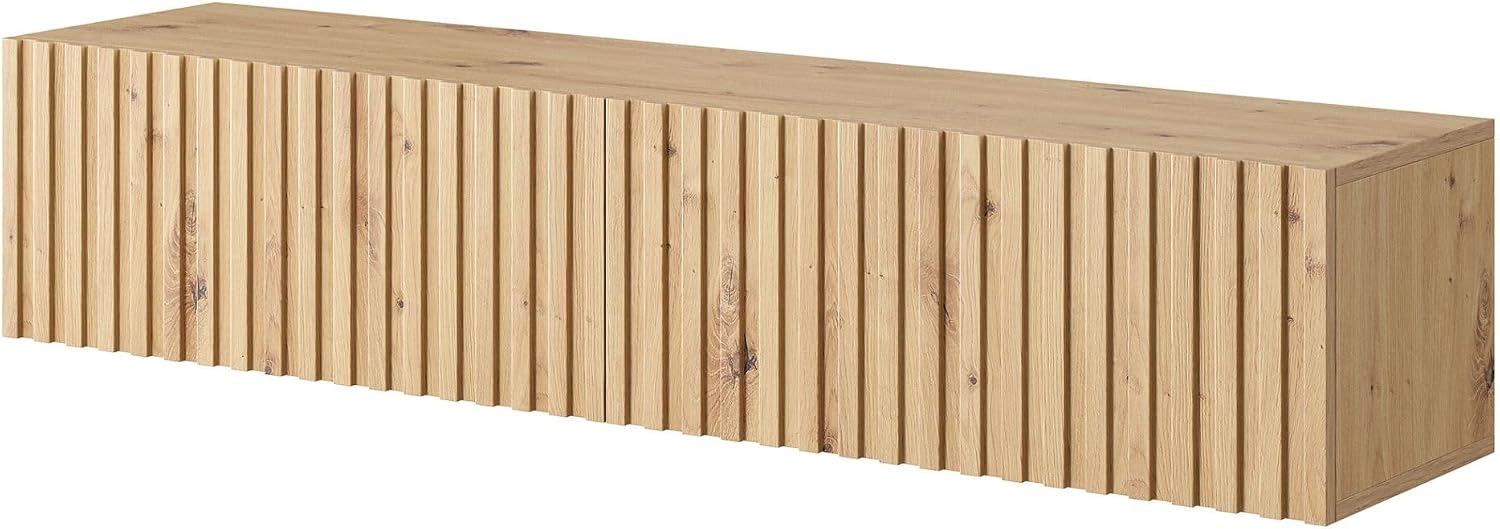 Selsey TV Cabinet Sideboard TV Stand TV Cabinet 138.6 cm Hanging Artisan Oak with Laminated Front Telire
