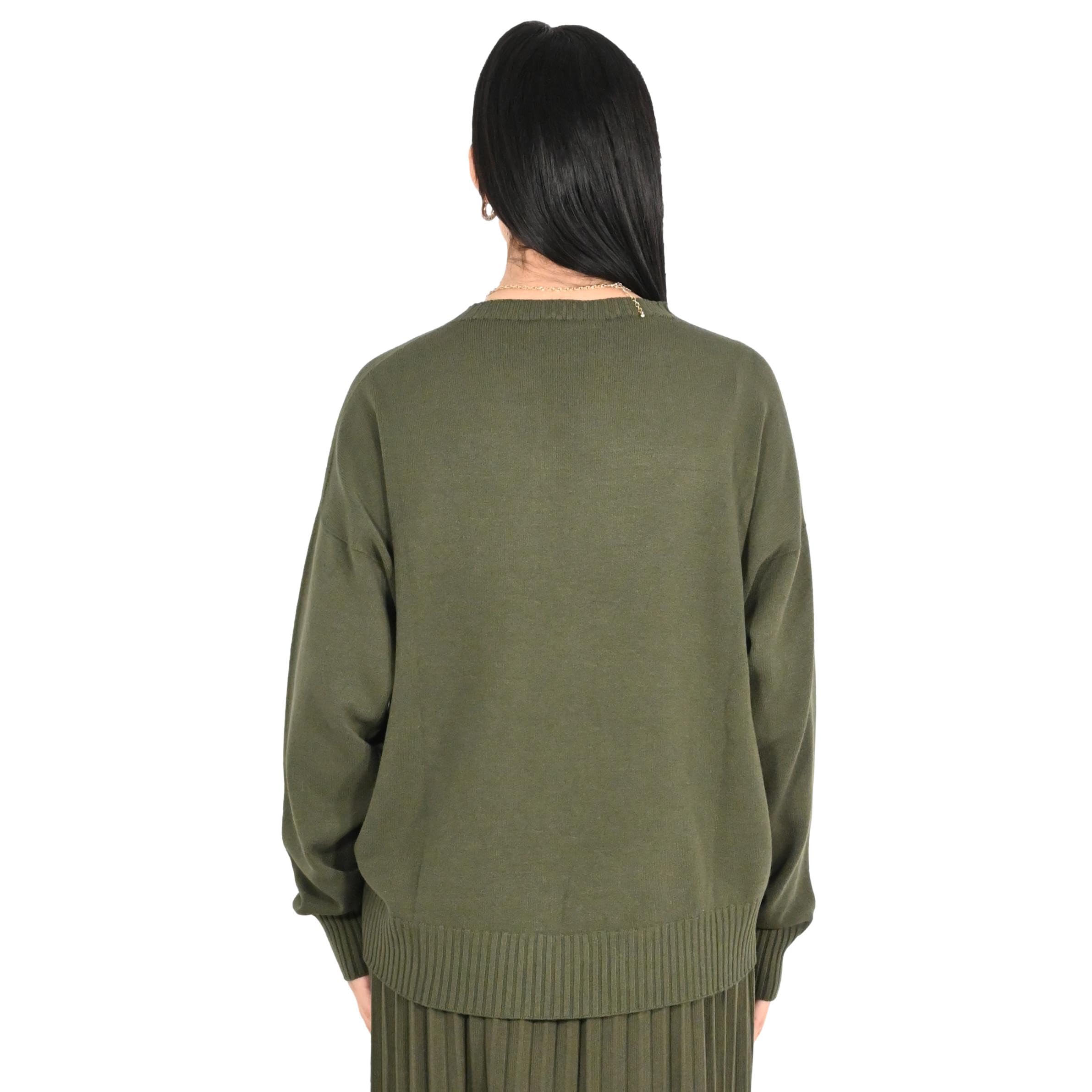 Kontatto maglia donna khaki 3M1719C