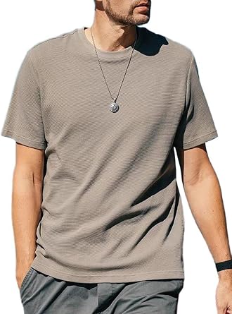 Mens T-Shirts Short Sleeve Casual Crewneck Basic Shirt for Men