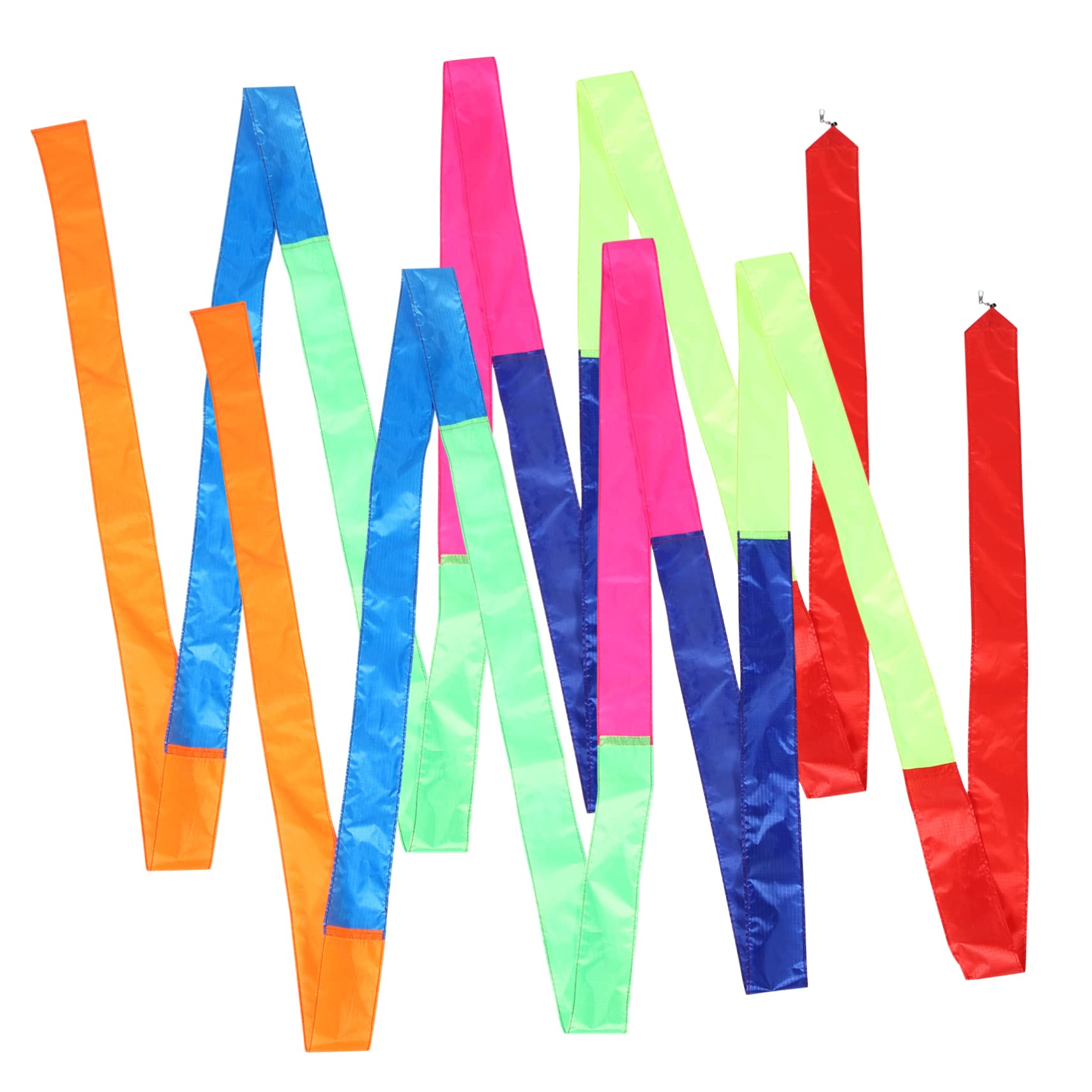 Toddmomy 2Pcs Colorful Kite Tails Rainbow Streamers for Outdoor Kite Accessories Eye Catching Design for Activities for Parties and Outdoor Fun