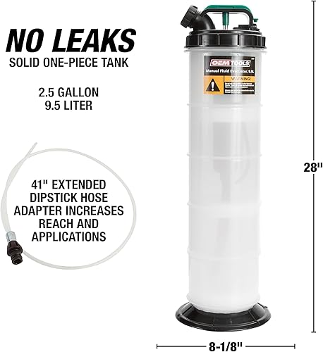 Miniatura 6 de OEM TOOLS - Extractor de aceite; dispositivo para extraer y cambiar el aceite de la transmisión o el líquido refrigerante; dispositivo de bombeo