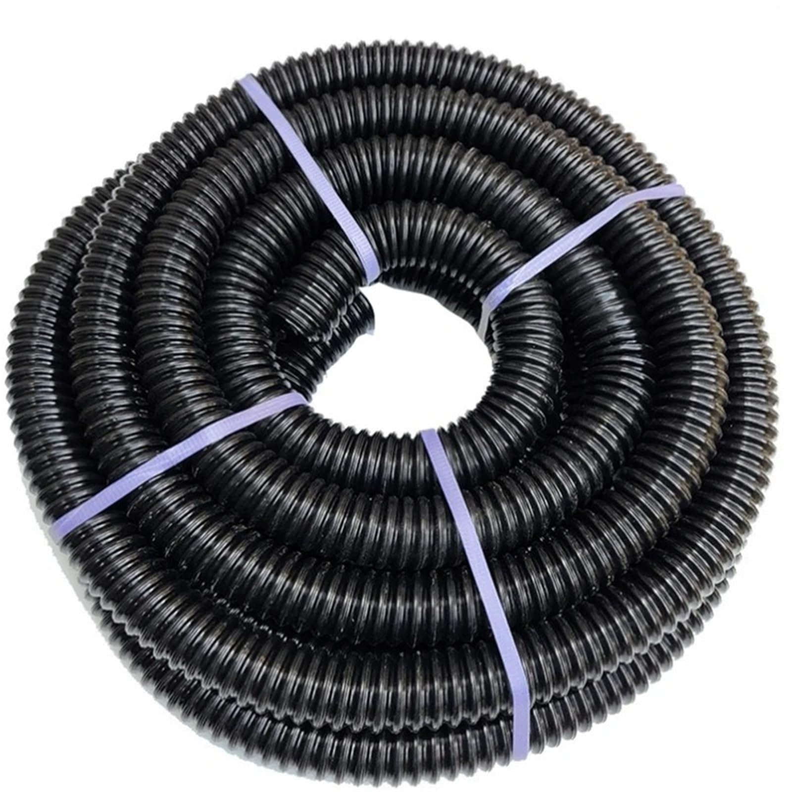 Tubo in plastica PU nera da 25-50 mm ID for aspirazione polvere, lunghezza 1000(Inner Diameter 50mm)