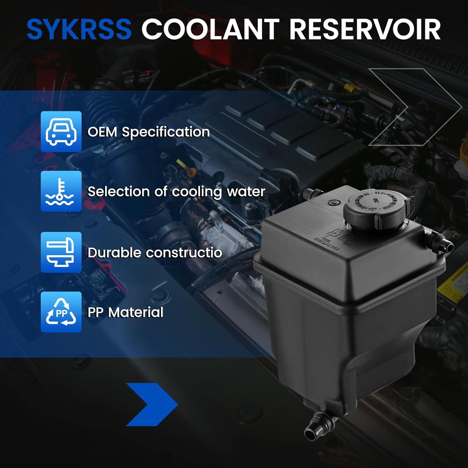 Engine Coolant Reservoir Tank 603-270 Compatible with BMW X5 4.4L 4.8L 2004-2006 Land Rover Range Rover 2003-2005 4.4L Replace 17137501959 17117639022 603270 FRT2002C FRT1911C ETP0138 Z49008