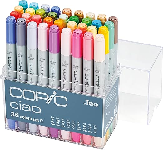 お気に入りの Copic スタート72色セット 新品未使用 コピックチャオ Ciao 漫画イラスト 色ペン カラーペン Colors Too マーカー サインペン Labelians Fr
