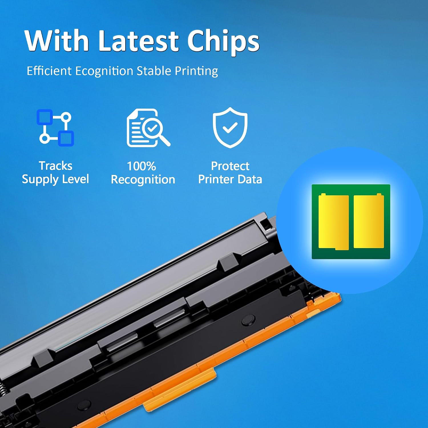218A Toner Cartridge 4-Pack (with Chip) Replacement for HP 218A 218X Works with Color Pro 3201dw; Color Pro MFP 3301cdw, 3301fdw, 3301sdw Printer | W2182A W2181A W2182A W2183A