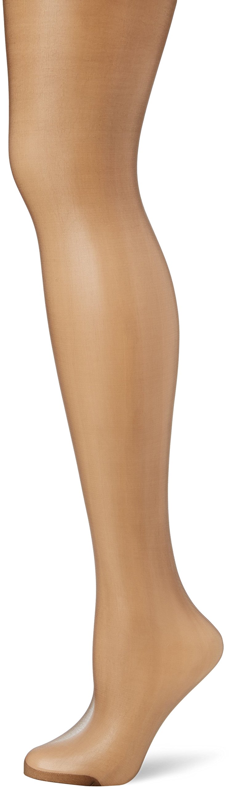 Pretty Polly Women's Nylons Gloss Stockings 10 DEN Tights, Black (Barely Black), Medium (Manufacturer Size:Medium/Large)