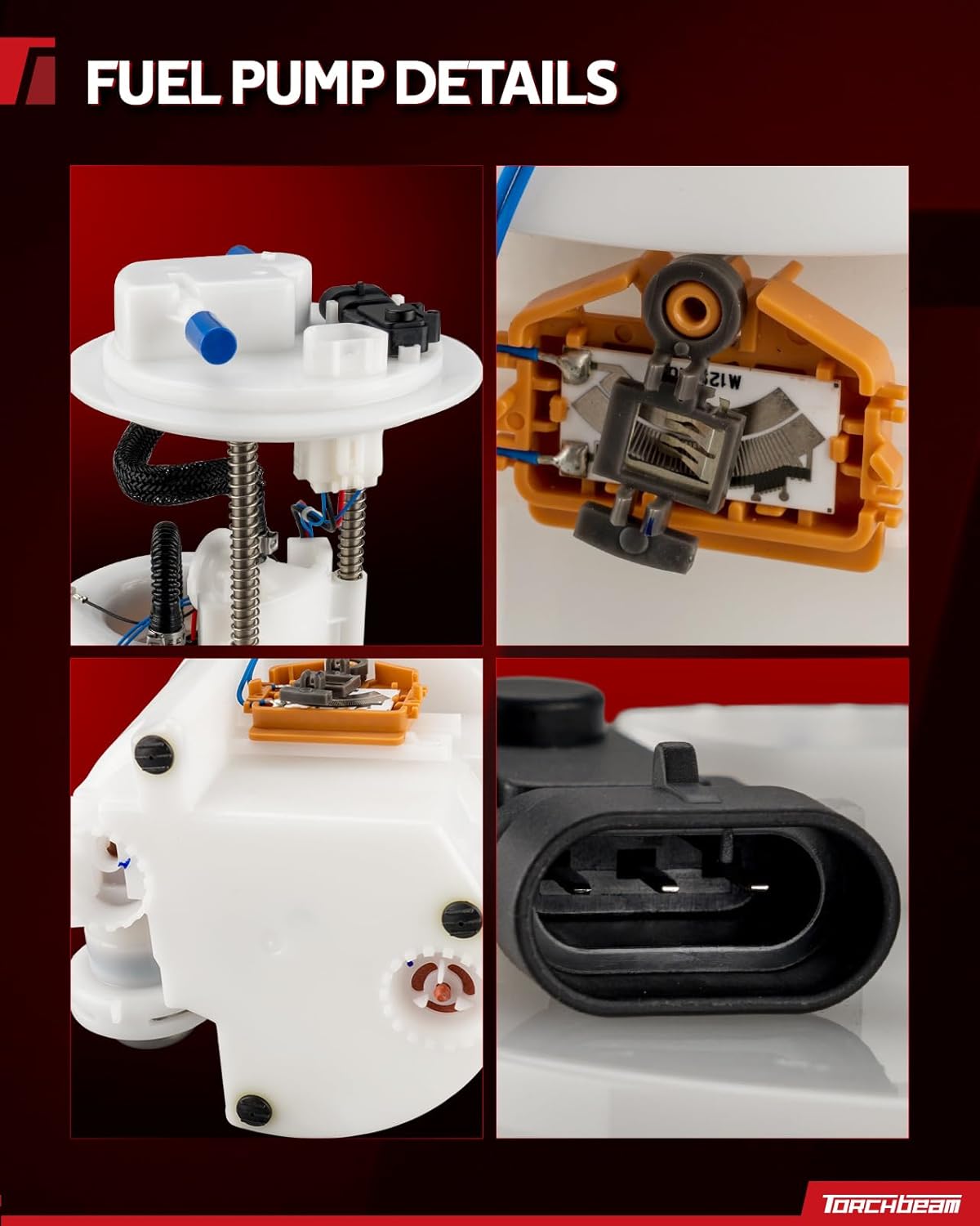 Torchbeam Fuel Pump Assembly Compatible with Sorento 2011 2012 2013 2.4L, Santa Fe 2010 2011 2012 2.4L, Electric Fuel Pump Module Replace for FG1572