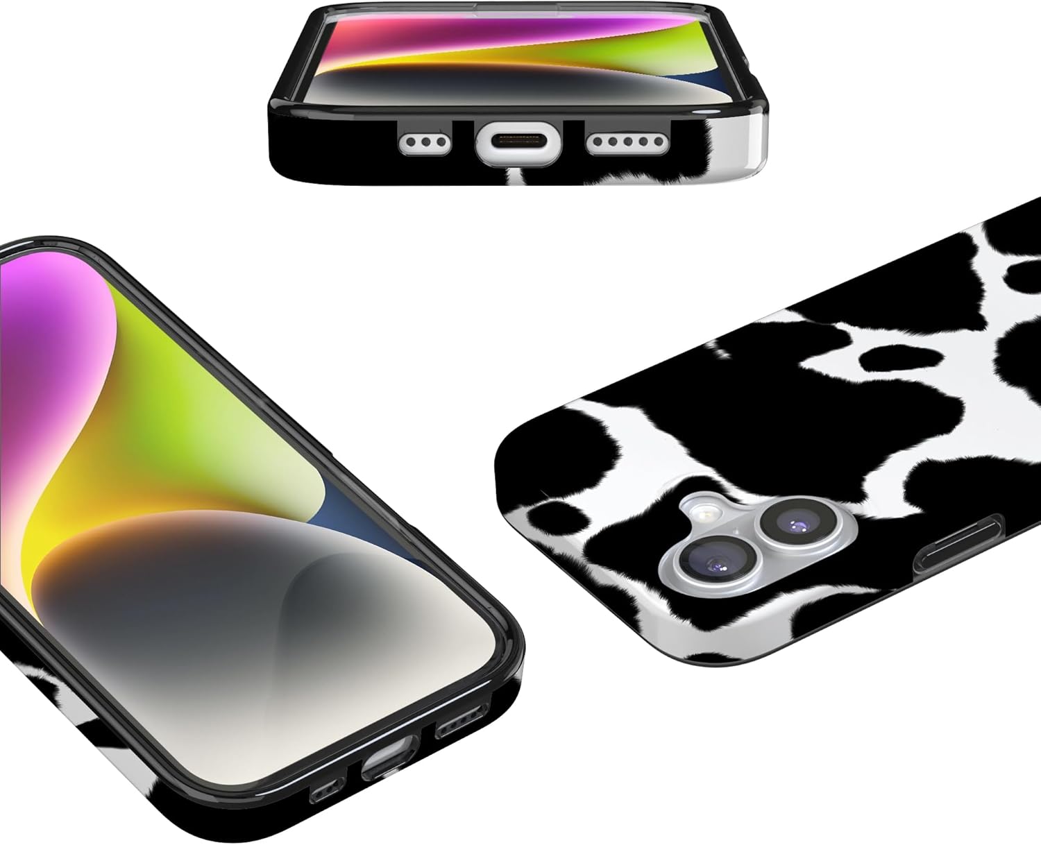 Casely iPhone 17 Case | Current Mood | Cow Print | Compatible with MagSafe | Classic Ultra Slim Design