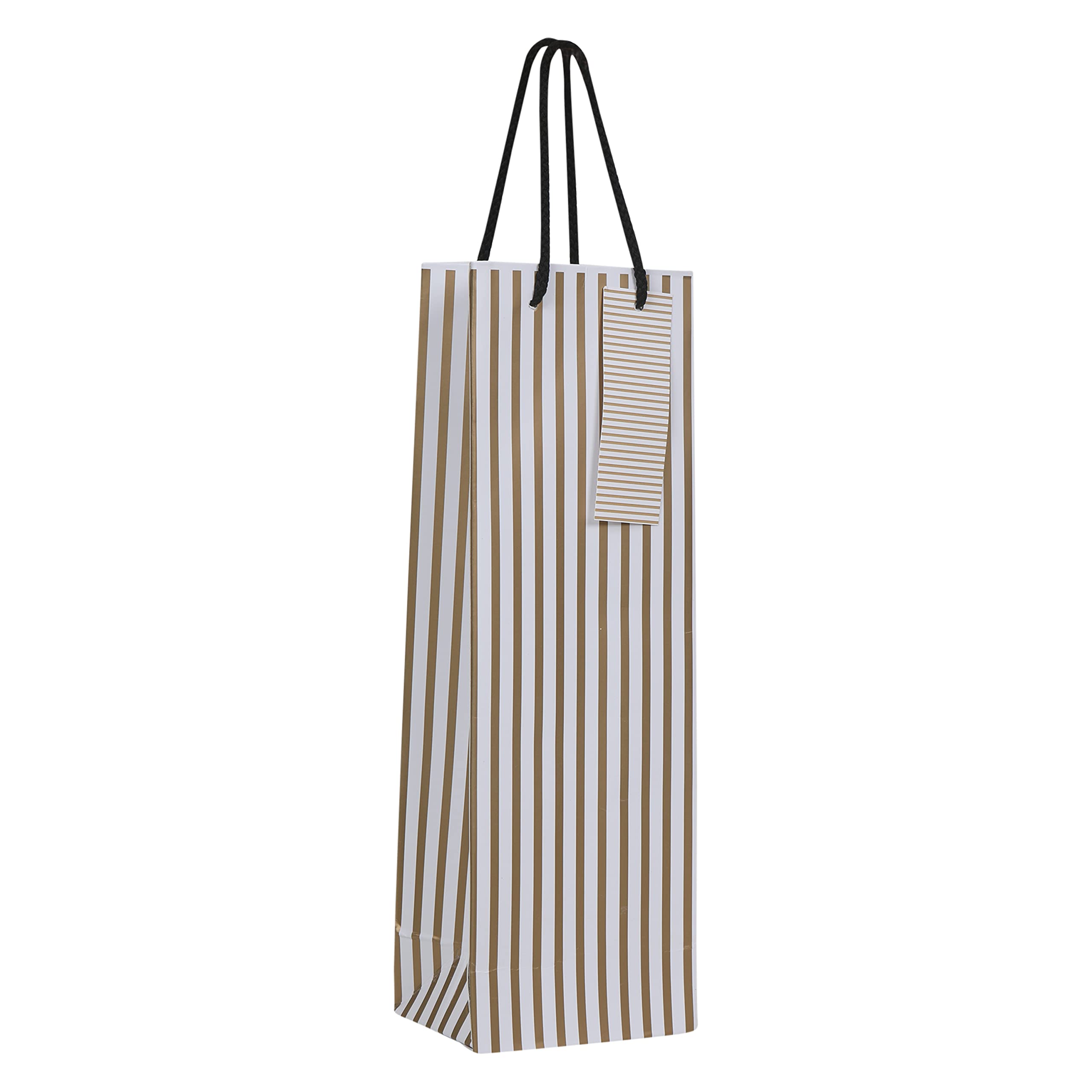 Wine Gift Paper bag| Golden striped | Hampton Local Wine bottle gifting paper carry bag made of thick paper (14 X 5 X 3.5 Inches) Pack of 5. (B0BBPPJJSC) Amazon Price History, Amazon Price Tracker