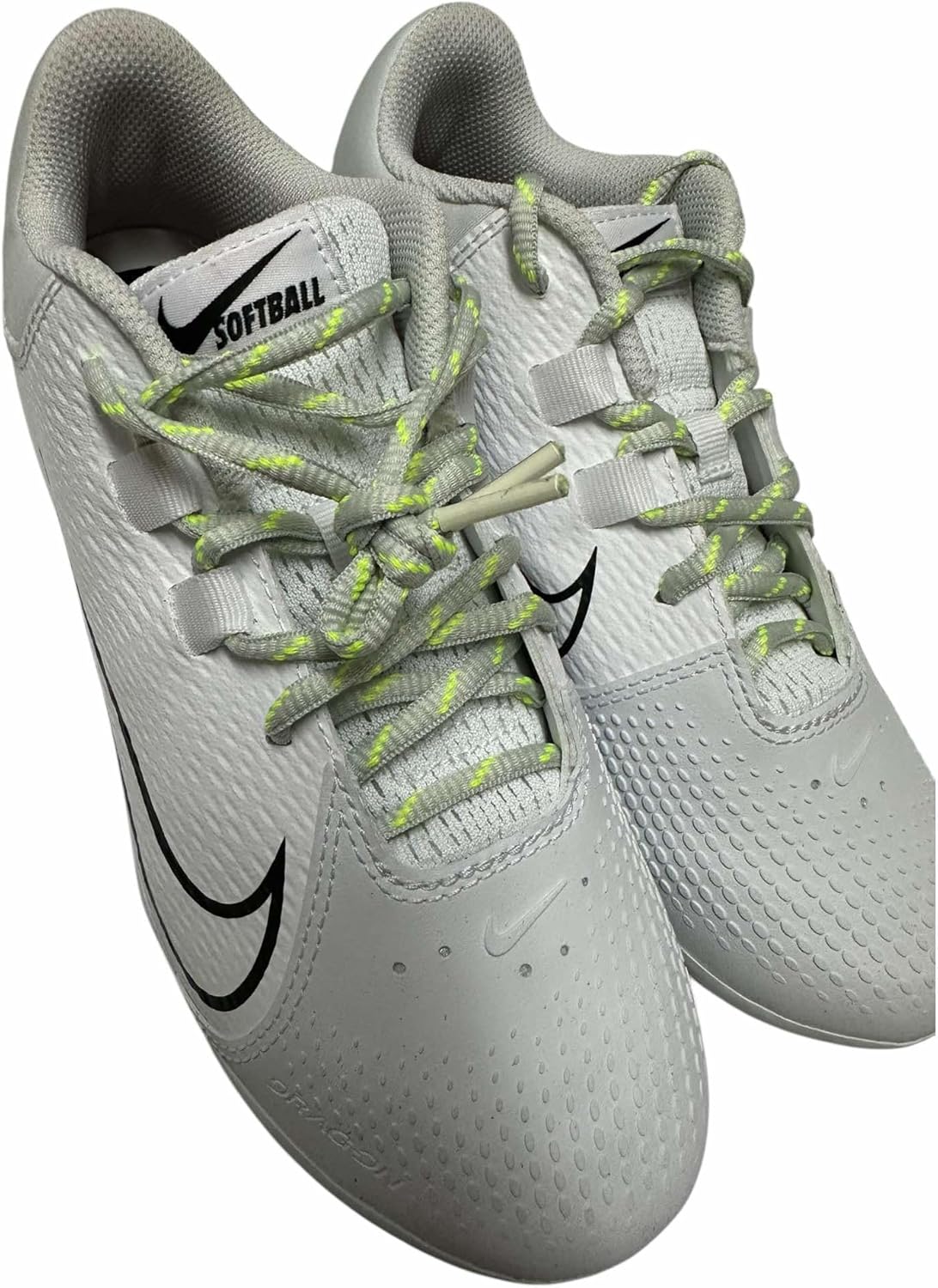Nike Women's Hyperdiamond4 Softball Metal Cleats Shoes White #CZ5920-103 - Size Women's 6
