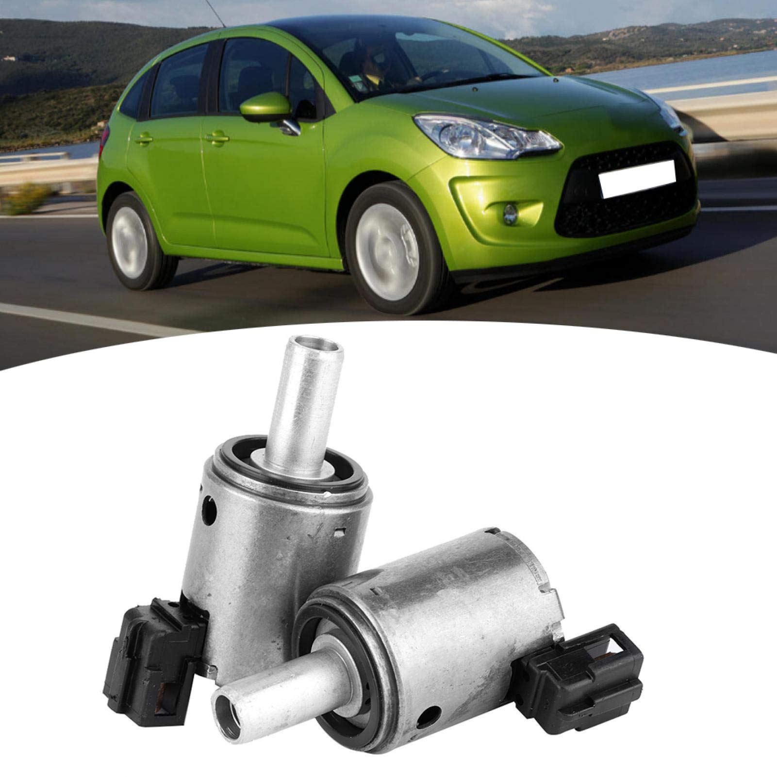 Yosoo Lot de 2 boîtes de vitesses, vanne de commande électrovanne 7701208174 Compatible avec pour aimant de transmission 7701208174 Aimant de commutation magnétique de transmission manuelle