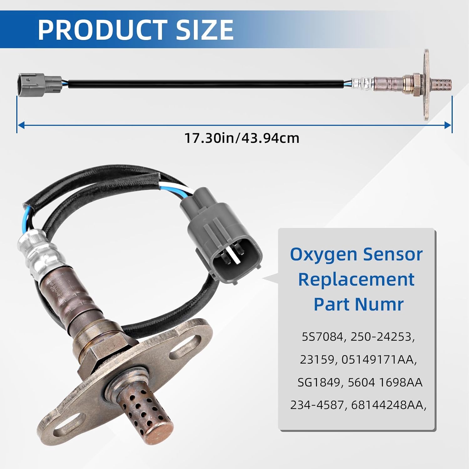 O2 2PCS Oxygen Sensor 234-4162 Upstream Downstream Compatible with Toyota 4Runner T100 Tacoma Tundra Sequoia Replaces: 234-4161 234-4153 234-4154 89465-09020..