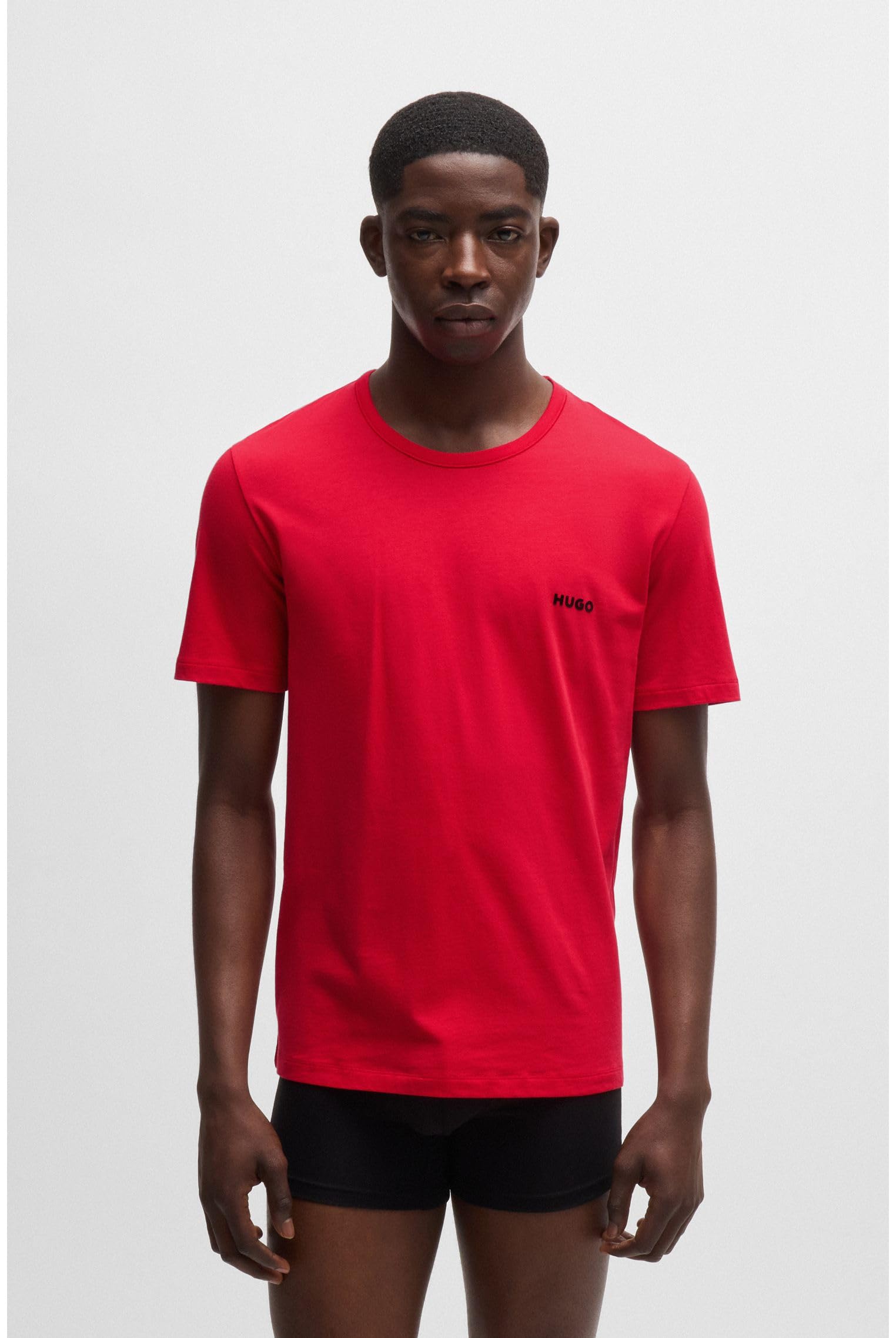 HUGO Hommes T-Shirt RN Triplet P Lot de Trois t-Shirts en Coton