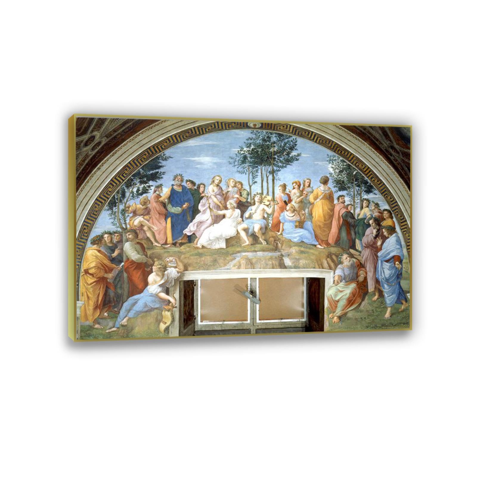 宗教画壁画集 Amazon.co.jp: ラファエロのパルナッソス 宗教画 キャンバスに印刷