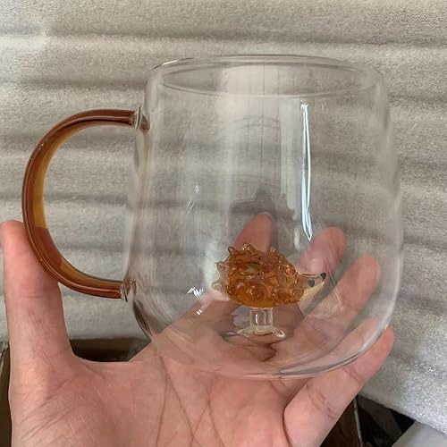 Miniatura 2 de Youngky Store - Taza de cristal 3D con diseño de plantas de animales, taza de café, taza de leche, taza para beber, taza para fiesta, oficina, taza