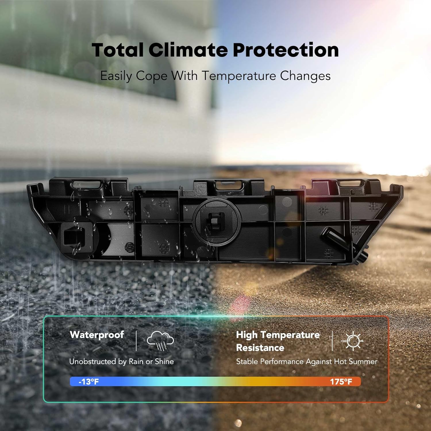 YHTAUTO Rear Left Driver Side Bumper Retainer Compatible with Toyota Venza 2009-2016, Bumper Bracket