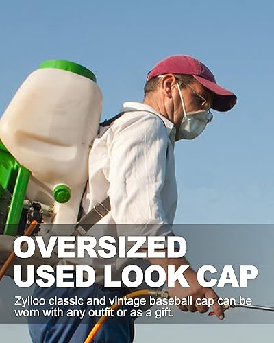 Miniatura 7 de Gorra de béisbol de mezclilla lavada de gran tamaño XXL, gorra deportiva de perfil bajo para cabezas grandes de 23.5 a 25.5 pulgadas, sombrero de