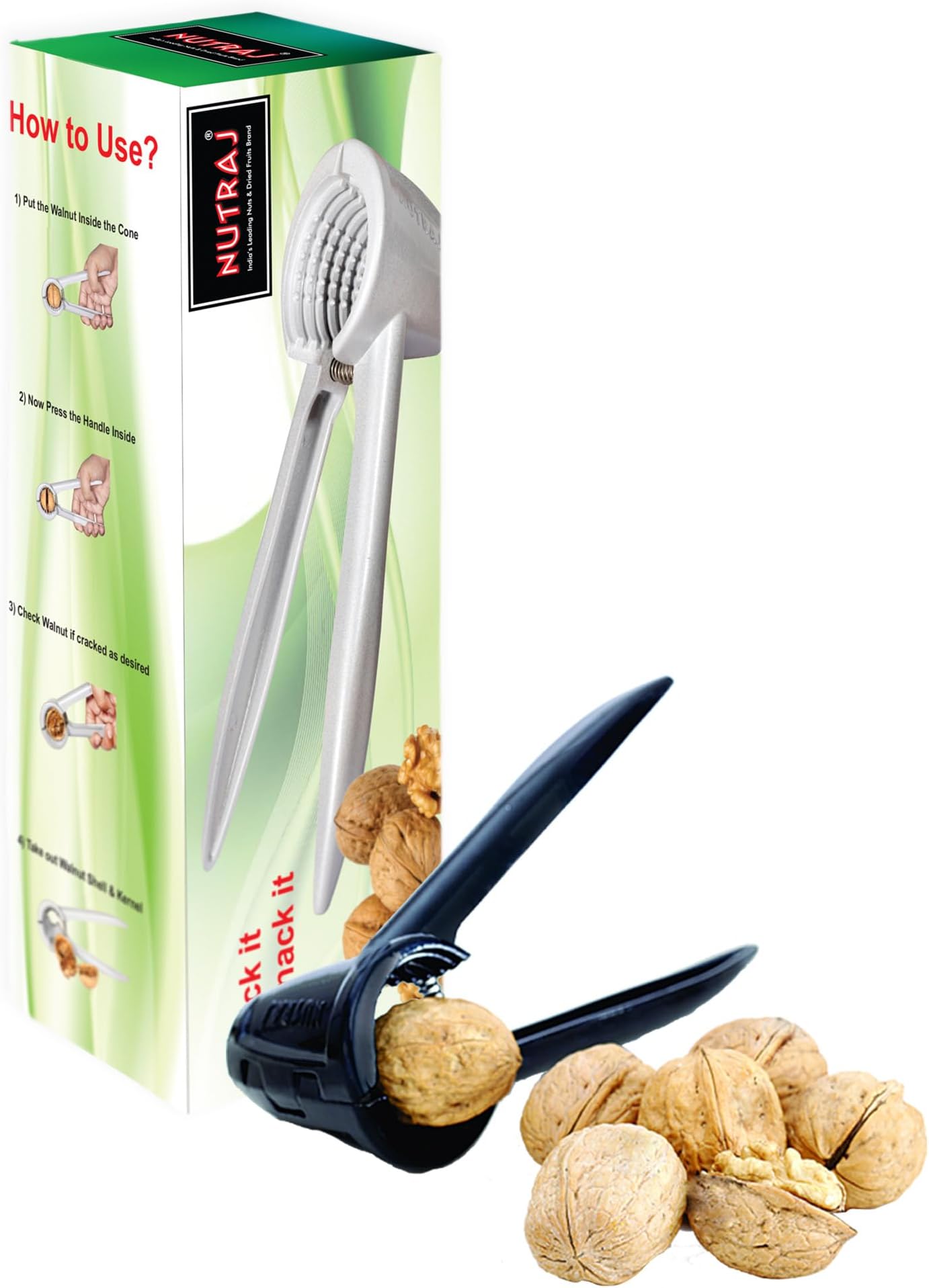 Nutraj Walnut Cracker and Opener Tool | Durable Nut Cracker for Nuts