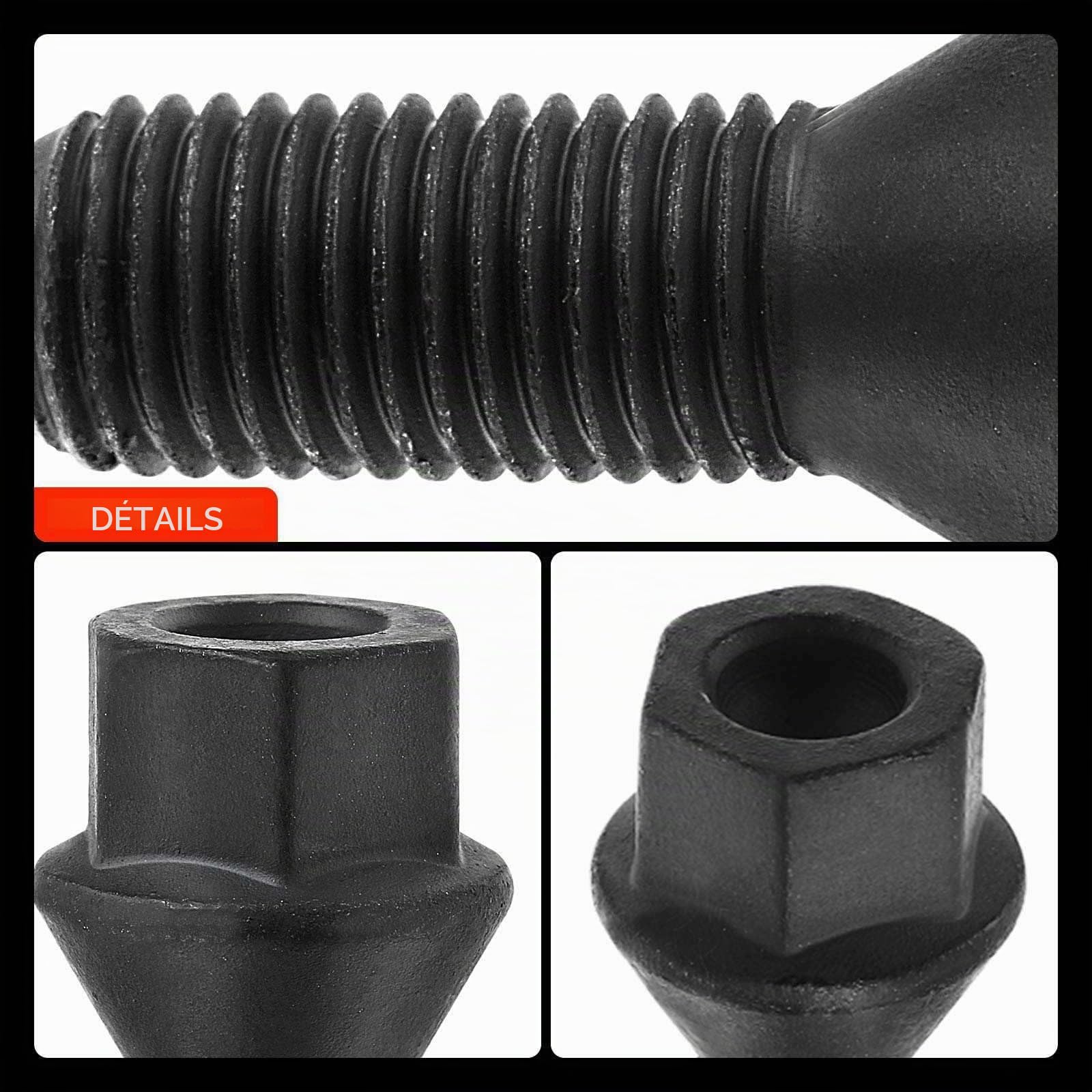 Frankberg 5 boulons de roue, vis de roue 610-574 | Compatible avec: Série 5 E12, Série 3 Cabriolet E46, Coupé Série 3 E46, Série 3 Touring E91, Série 5 Touring E39, X1 E84