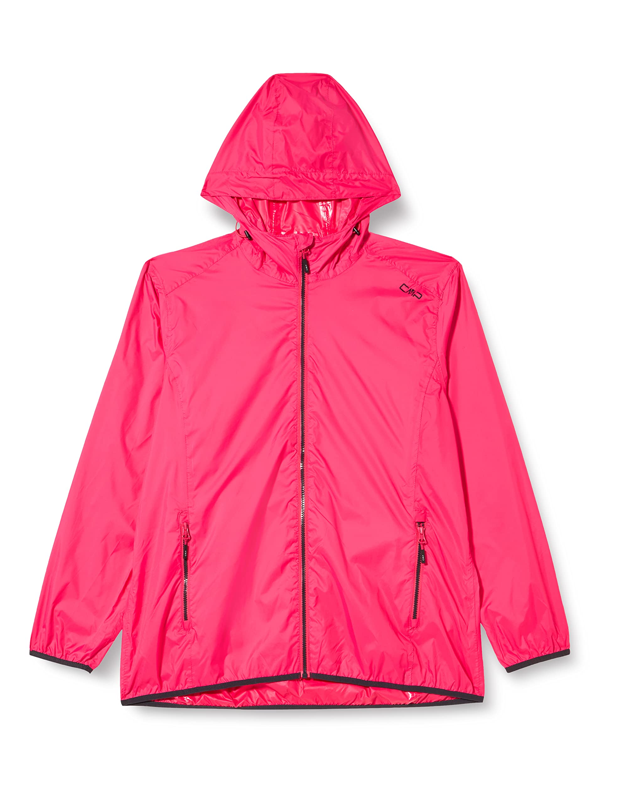 CMP - Woman Jacket Rain Fix Hood, Strawberry, S