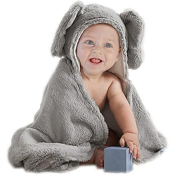 grey baby towel