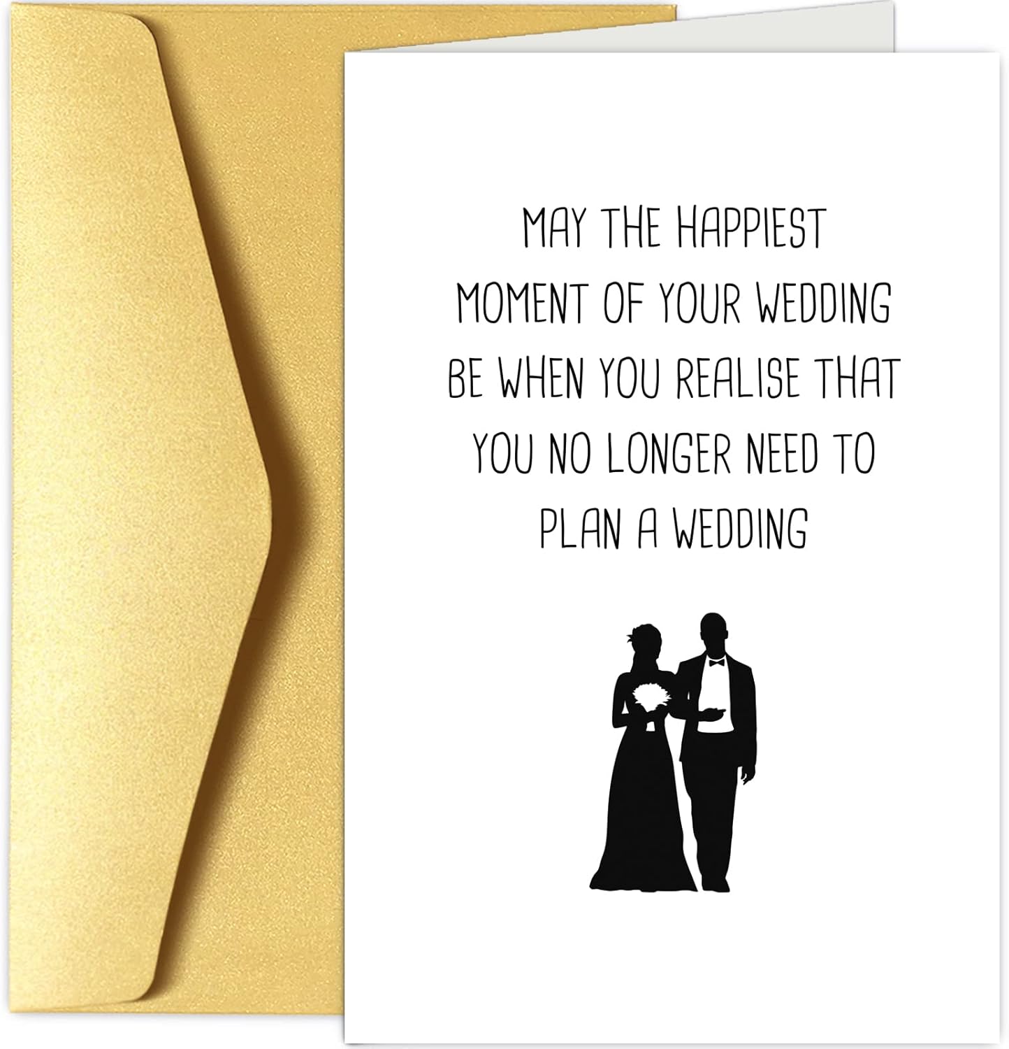 Funny Wedding Congratulations Card, Bridal Shower Card, Congrats