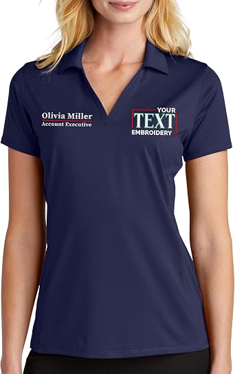 Womens Custom Polo Shirt Personalized Embroidered Sport Polo Shirt for Ladies
