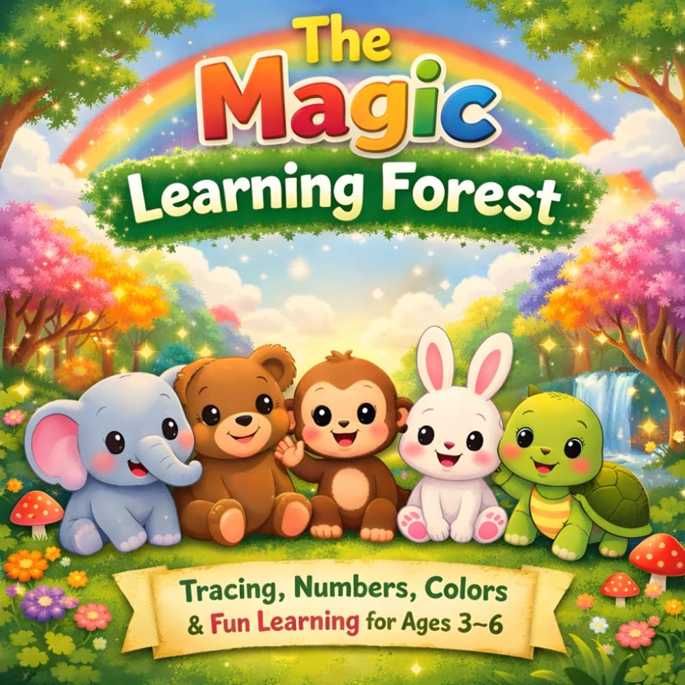 THE MAGIC LEARNING FOREST: A Fun learning ABC, Numbers, Colors & Shapes Adventure for Little Learners