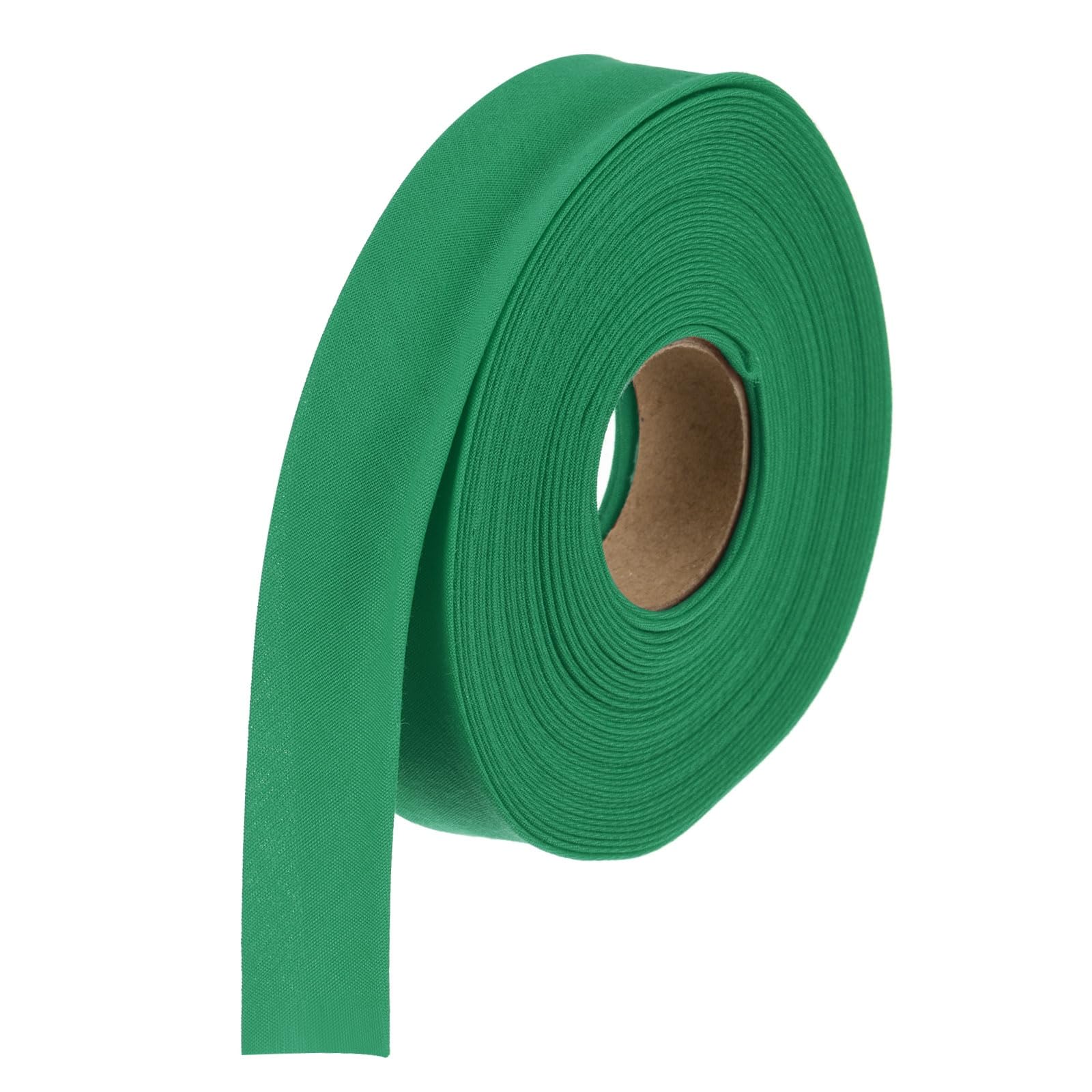sourcing map 1 Inch Double Fold Bias Tape Polyester Continuous Bulk Bias Tape for Sewing, Seaming Quilting Hemming Binding Crafts (Green 6 Yards) — image 1