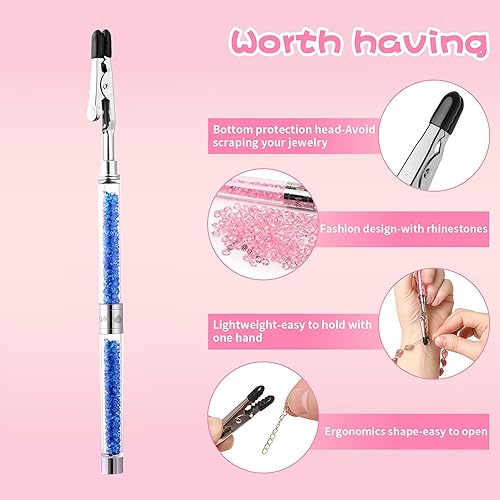 Miniatura 10 de Herramientas auxiliares de pulsera Ayudante de joyería de diamante Ayudante de cierre de joyería Ayudante de pulsera de mano Ayudantes de joyería