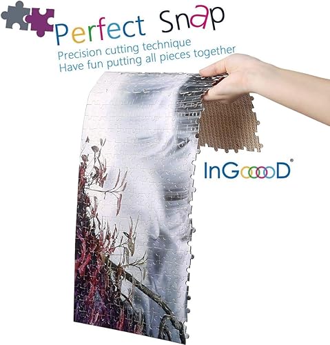 Miniatura 4 de Ingooood Tranquil Series- Cascada de las Montañas - Rompecabezas de 1000 piezas para adultos