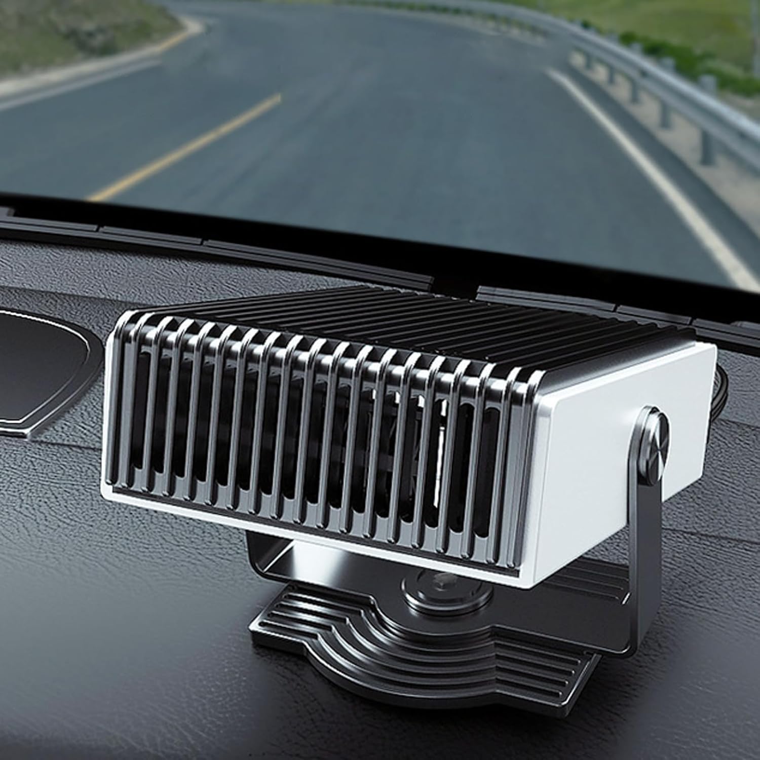 Car Heater Defogger 12V/24V 150W, 2 in 1 Heating/Cooling Mini Car Heater Defroster Anti Fog Plug in Cigarette Lighter, Windshield Demister Heater,12V