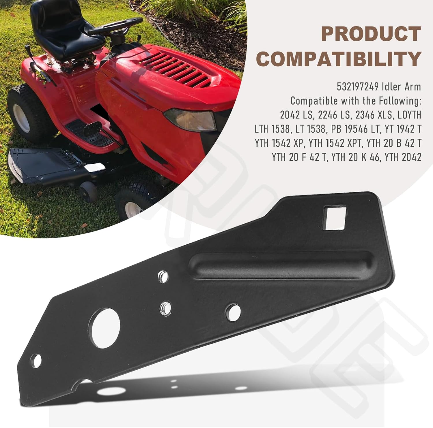 532197249 Lawn Mower Idler Arm & 532199092 Spacer for Husqvarna Craftsman