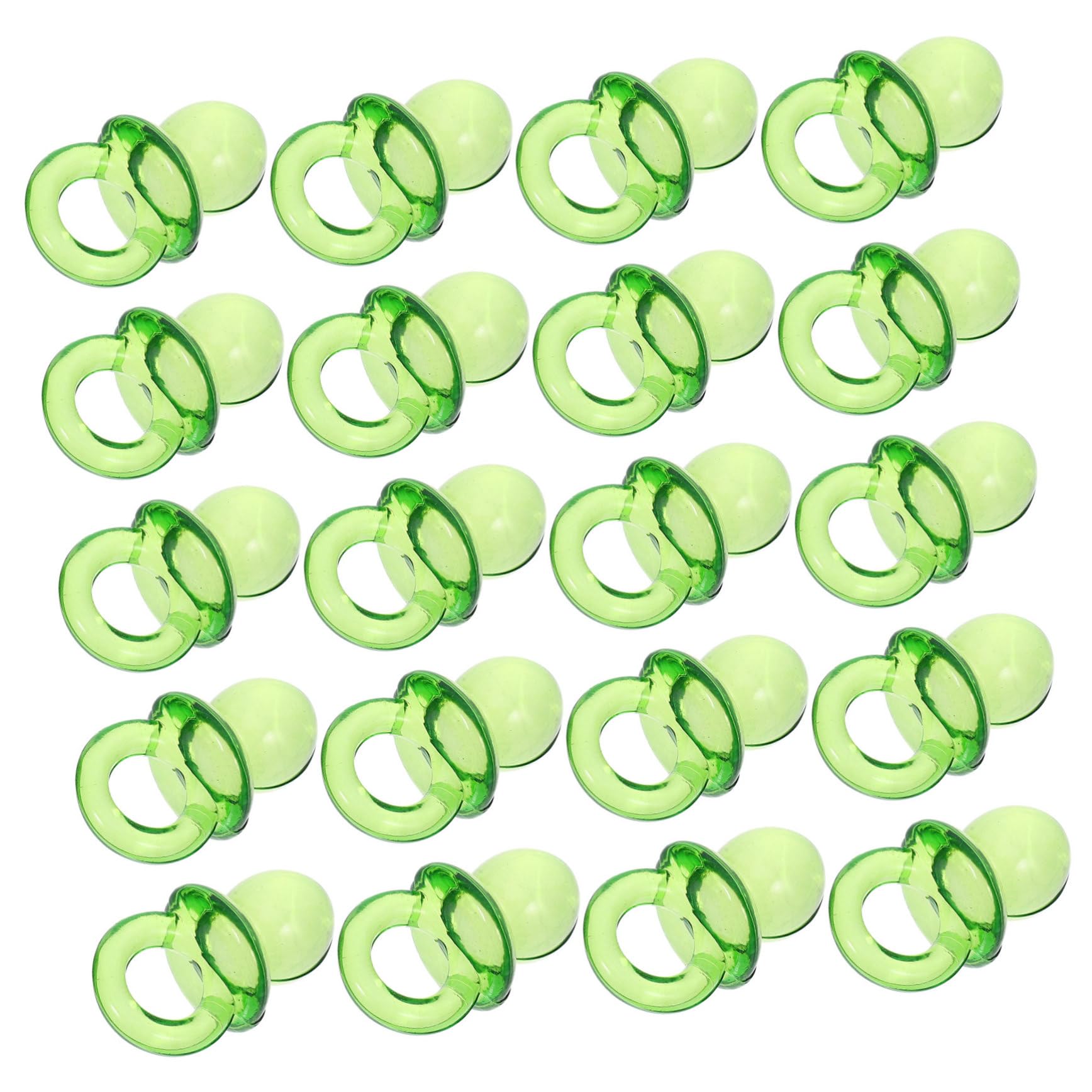 HONMEET Baby Shower Decorations 2 Bags of Green Mini Pacifiers Newborn for Baby Shower Favors