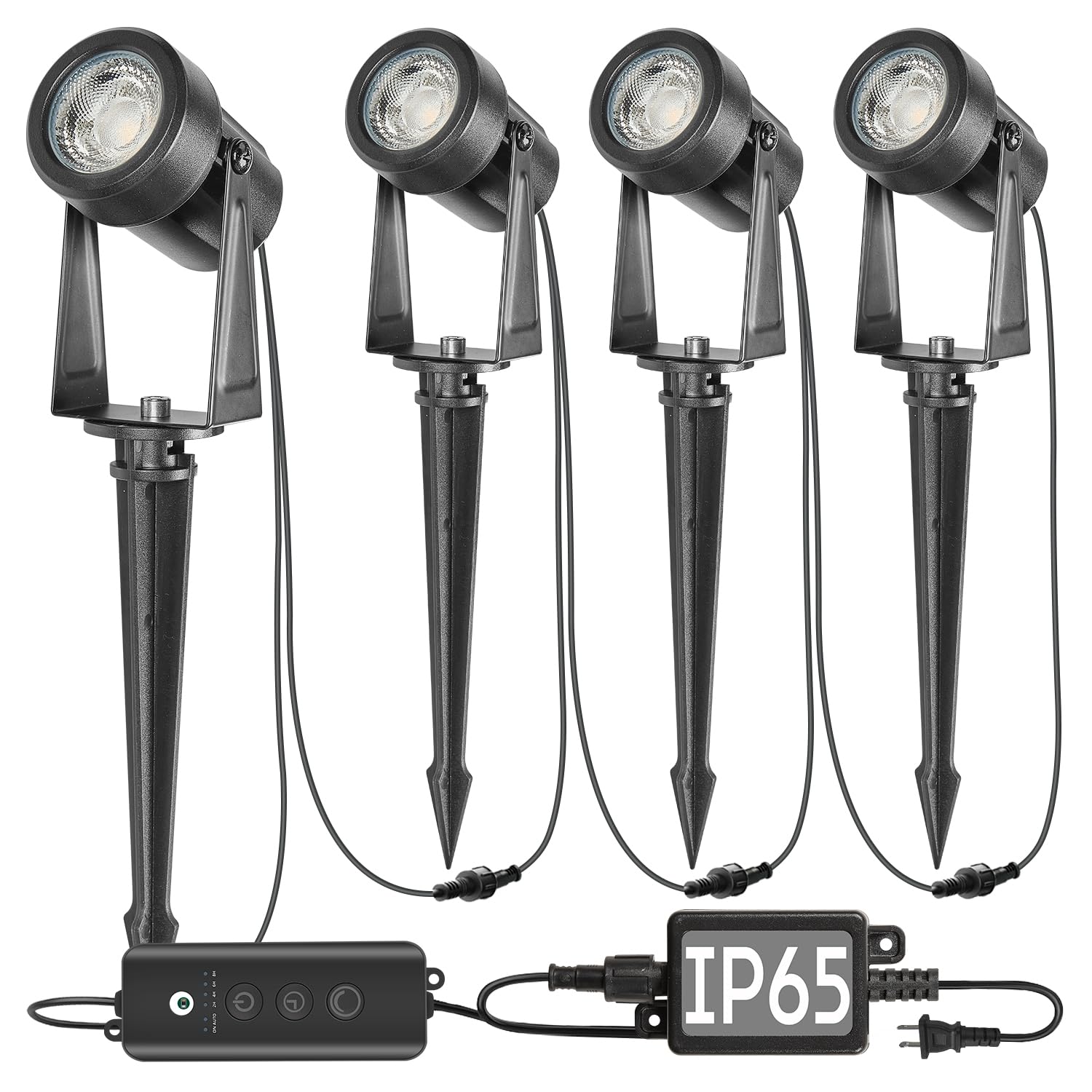 Photo 1 of SUNTHIN Outdoor Landscape Lighting, 4 Pack