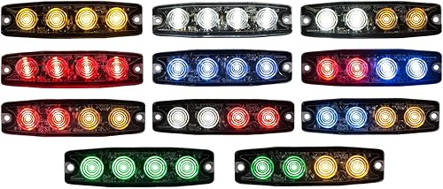 Miniatura 7 de Buyers Products Luz estroboscópica ultrafina de 4,375 pulgadas con 4 LED