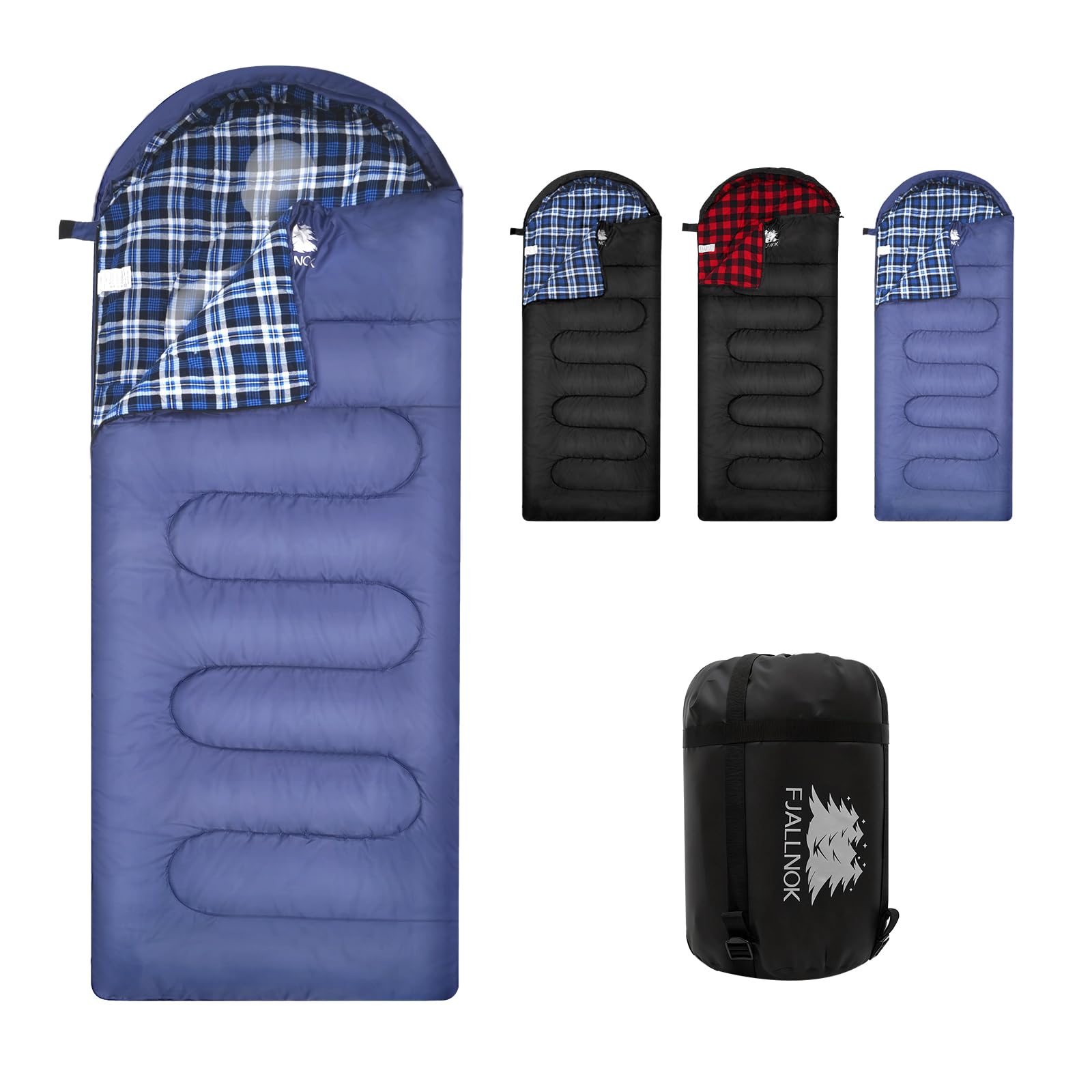 100 Cotton Flannel Sleeping Bag for Adults Big Tall Size Backpacking Lightweight Waterproof for Girls Boys Mens Teen