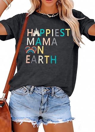 Magical Shirt for Women Princess Mama Shirts Family Vacation Tee