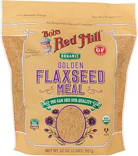 Bob's Red Mill Organic Golden Flaxseed Meal, 32 oz (Pack of 2)