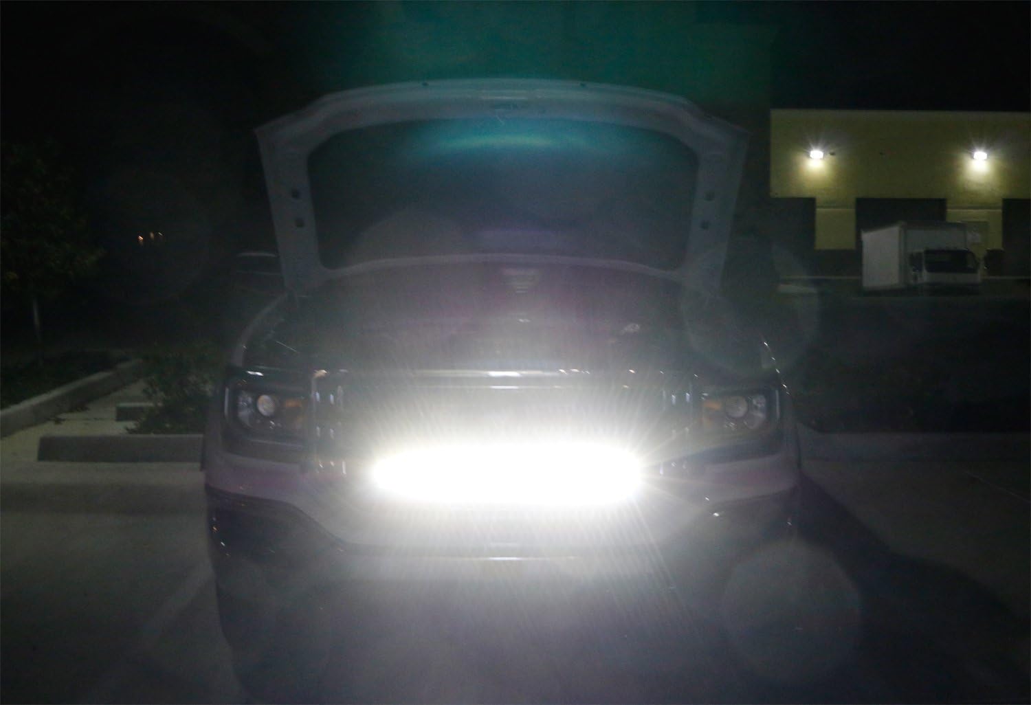 iJDMTOY Behind Grille Mount 30-Inch LED Light Bar Kit Compatible with 2014-18 GMC Sierra 1500 2500 3500 HD, Incl (1) 150W LED Lightbar, Mesh Grill Mounting Brackets & On/Off Switch Wiring Kit