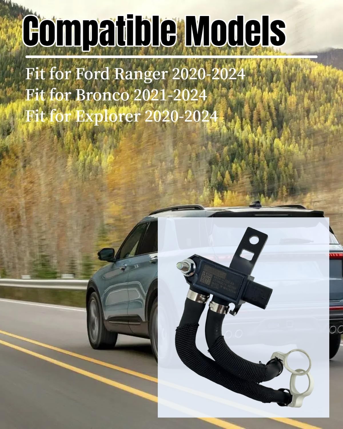LB5Z-9J433-B Exhaust Gas Recirculation Vacuum Control Fit for Ford Ranger 2019-2025 Bronco 2021-2025 Explorer 2020-2024, LB5E-9J433-AC LB5Z-9J433-A