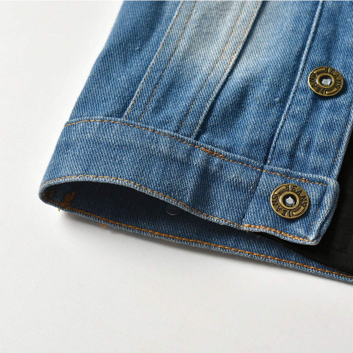 Chaqueta vaquera para niños y niñas con botones para niños pequeños - - 4-5 años