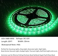 Vista 3 de Luces LED de barco de 25 Pies, tira de luces LED de pontón marino impermeable, luz interior de cubierta de barco, accesorios de barcos, iluminación